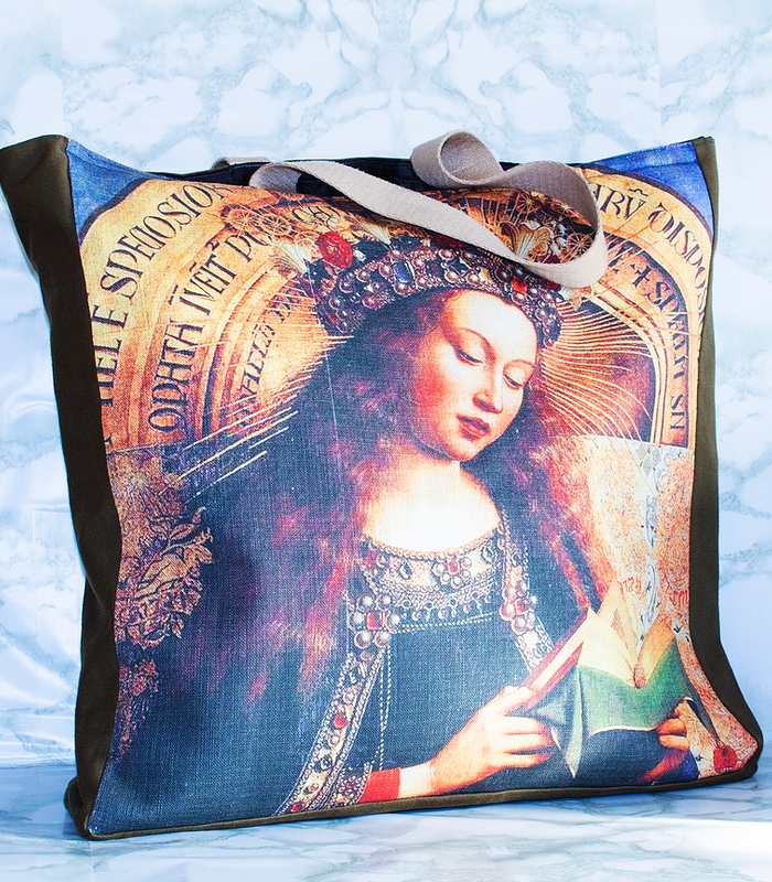 The Virgin Mary Tote Bag Ghent's Altarpiece Virgin Mary Totebag